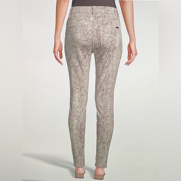 NWT WHBM Highrise Sculpt Skinny Brown snake 2R - Picture 2 of 16